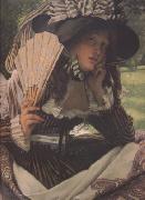 Jeune Femme en Bateau (Young Lady in a Boat) (nn01) James Tissot